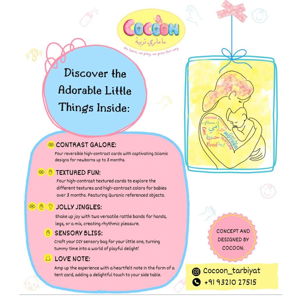 Baby Development Kit 5 in 1 Sensory Play Bundle for Newborns to 6 Months