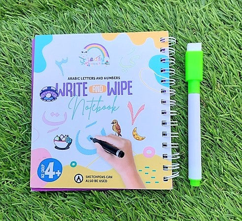 Arabic Letters and Numbers - Eraab Write and Wipe Book