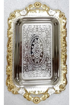 Ornate two tray set