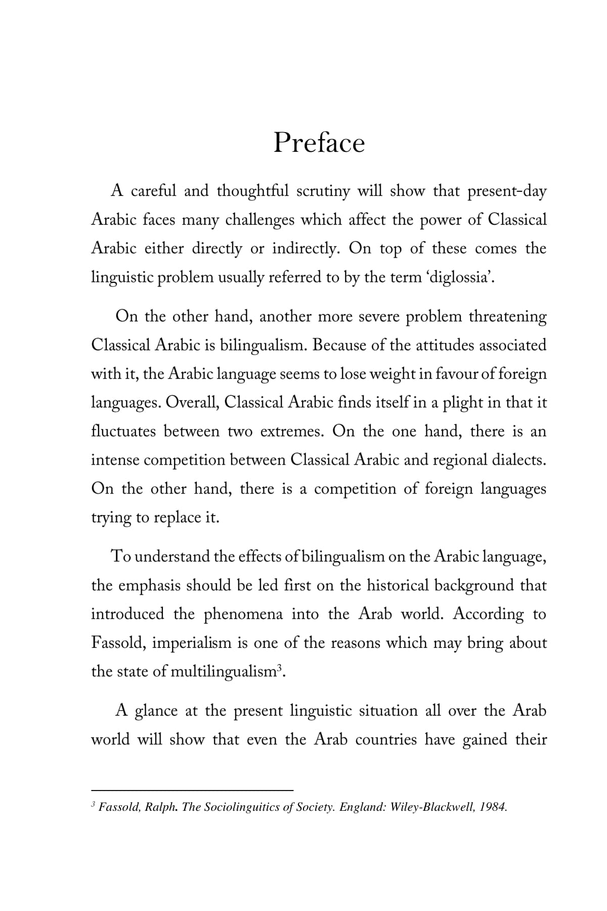 A Bridge Towards al-Arabiyah