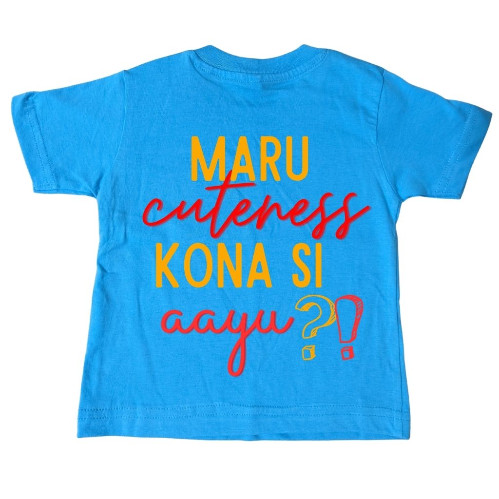 "Maru cuteness kona si aayu che?!" Tshirts for boys and girls