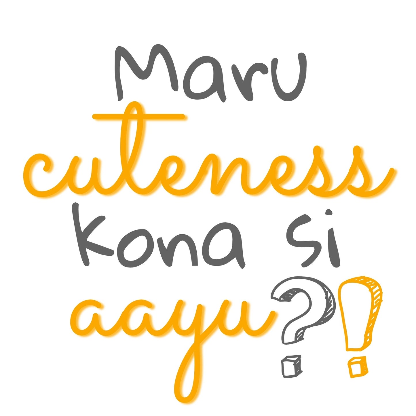 "Maru cuteness kona si aayu che?!" Tshirts for boys and girls